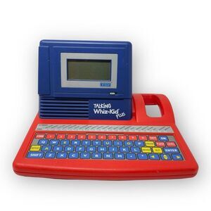 Vintage Vtech Talking Whiz Kid Plus Educational Laptop Computer Toy Tested Works